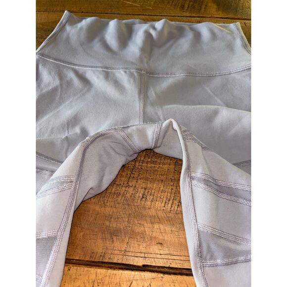 Lululemon Wunder Under Light Gray Pant High Rise Tech Mesh Leggings Size 8 - Picture 4 of 8